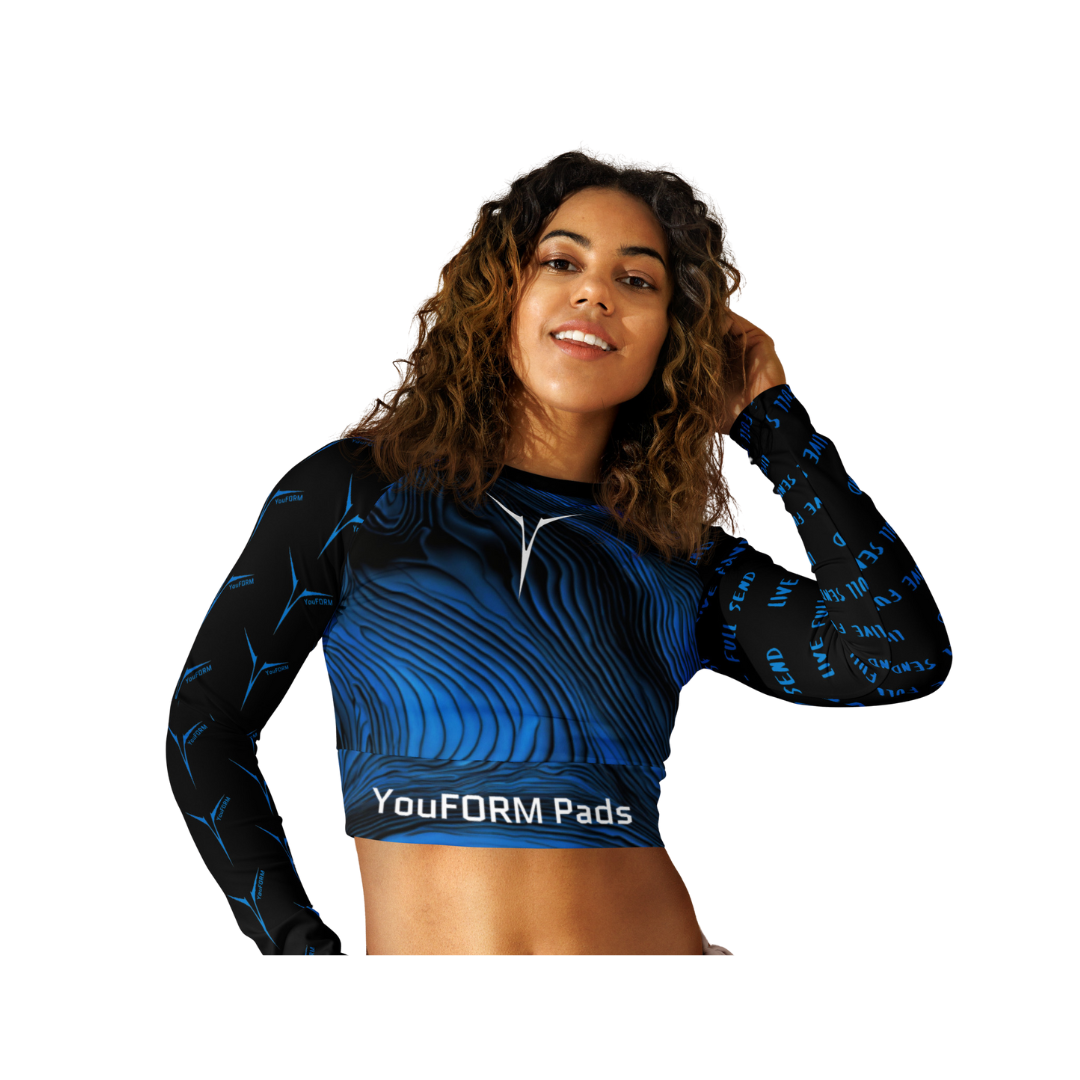 Women's Long Sleeve Crop Top