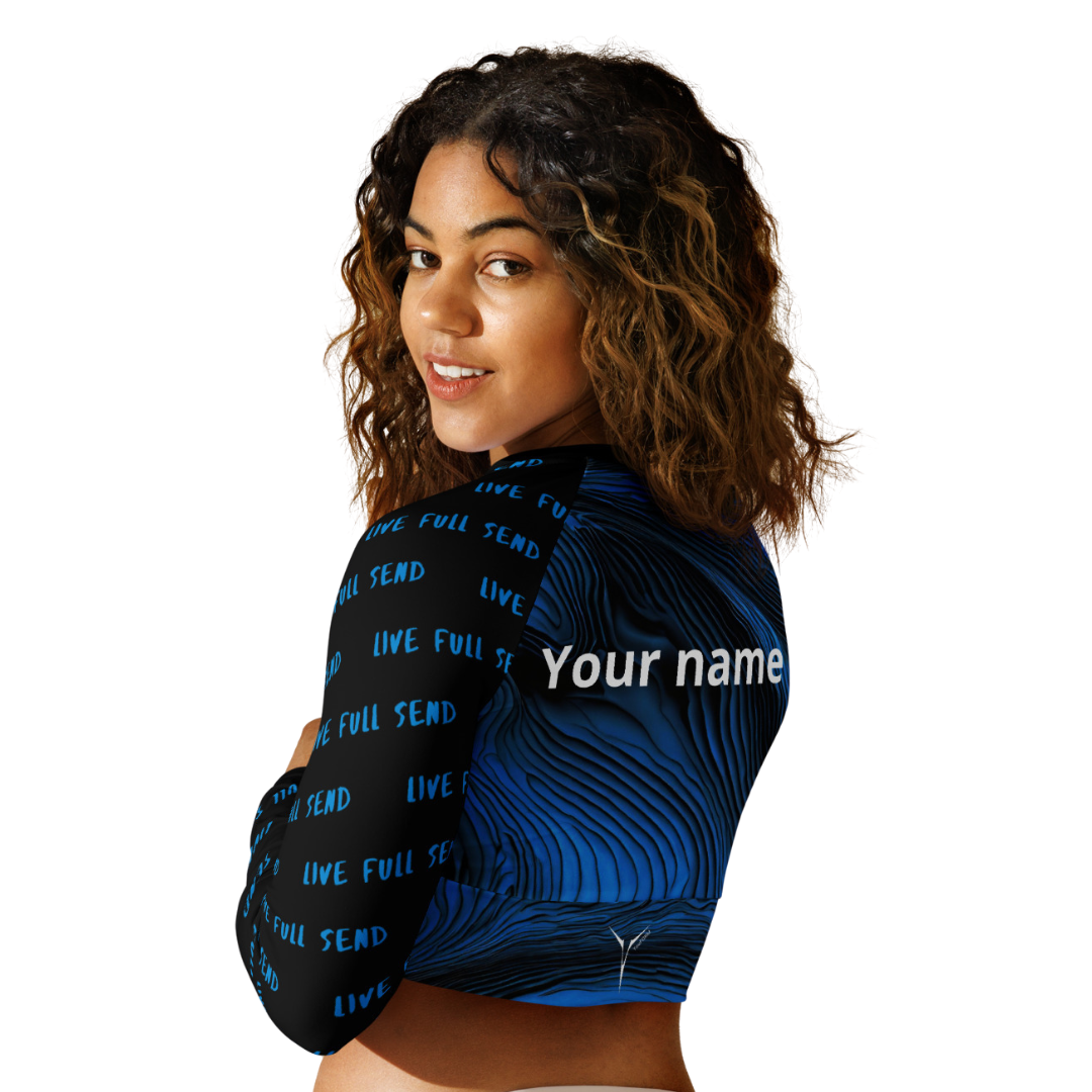 Women's Long Sleeve Crop Top